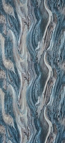 Flexi PVC panel Blue River – lesklý povrch, imitácia modrého kameňa s výraznou kresbou